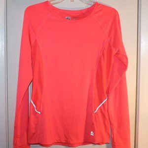 RBX Long Sleeve X-Dri Performance Running Top | Women's Size L | Neon Pink